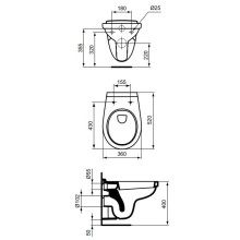 Унитаз подвесной Vidima Seva Fresh E406661