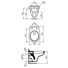 Унитаз подвесной Vidima Seva Fresh E406661