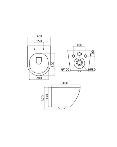 Унитаз Iddis Blanco BLARDSEi25 подвесной с сиденьем Микролифт