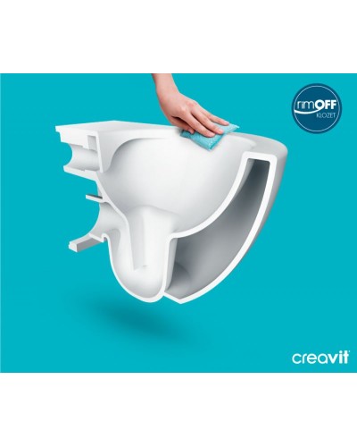 Унитаз Creavit Free FE322-11CM00E-0000 подвесной Капучино матовый без сиденья