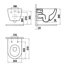 Унитаз Creavit Free FE322-11CM00E-0000 подвесной Капучино матовый без сиденья