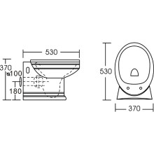 Унитаз CeramaLux Lux Classic 2021 подвесной с сиденьем Микролифт