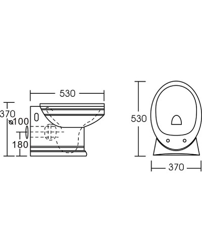 Унитаз CeramaLux Lux Classic 2021 подвесной с сиденьем Микролифт