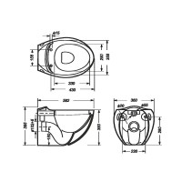 Унитаз Sanita Luxe Ringo RNGSLWH0104 подвесной с сиденьем Микролифт