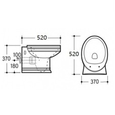 Унитаз CeramaLux Classic 4288 подвесной. с сиденьем Микролифт