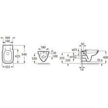 Унитаз Roca Debba 346997000 подвесной без сиденья