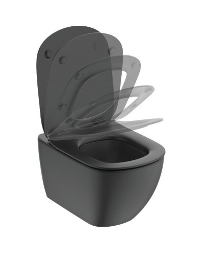 Унитаз Ideal Standard Tesi AquaBlade T0079V3 подвесной Черный матовый без сиденья
