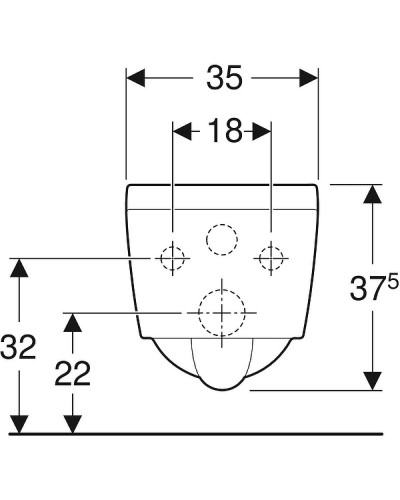Унитаз Geberit Xeno 2 500.500.01.1 подвесной без сиденья Белый