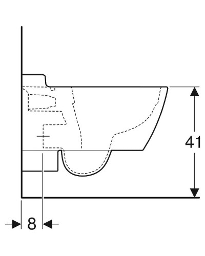 Унитаз Geberit Xeno 2 500.500.01.1 подвесной без сиденья Белый