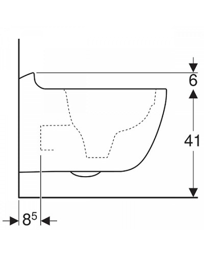 Унитаз Geberit Citterio 500.510.01.1 подвесной без сиденья Белый