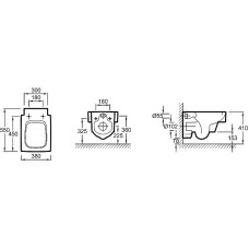 Унитаз Jacob Delafon Terrace EDA102-00 подвесной без сиденья