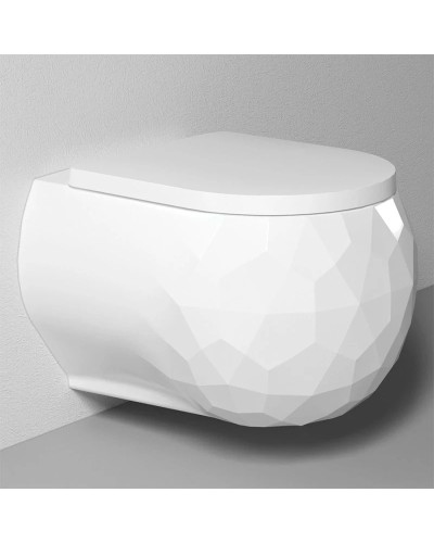 Подвесной безободковый унитаз с сиденьем микролифт Bien Pent PNKA052N1VP0W3000