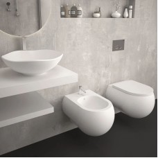 Подвесной безободковый унитаз с сиденьем микролифт Bien Flash FLKA052N1VP0W3000