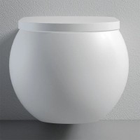 Подвесной безободковый унитаз с сиденьем микролифт Bien Flash FLKA052N1VP0W3000