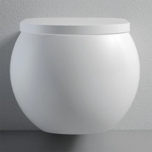 Подвесной безободковый унитаз с сиденьем микролифт Bien Flash FLKA052N1VP0W3000