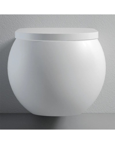 Подвесной безободковый унитаз с сиденьем микролифт Bien Flash FLKA052N1VP0W3000