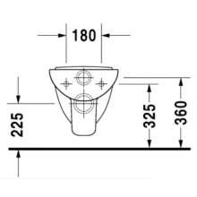 Подвесной унитаз Duravit D-Code 22110900002