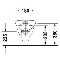 Подвесной унитаз Duravit D-Code 22110900002