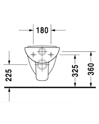 Подвесной унитаз Duravit D-Code 22110900002