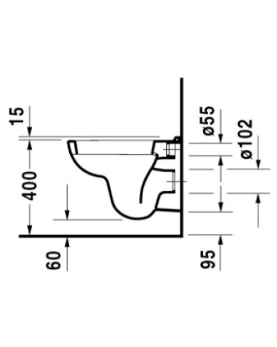 Подвесной унитаз Duravit D-Code 22110900002