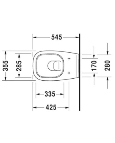 Подвесной унитаз с сиденьем Duravit D-Code 45351900A1