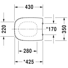 Подвесной унитаз с сиденьем Duravit D-Code 45351900A1