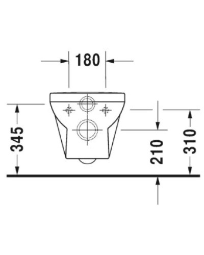 Подвесной безободковый унитаз Duravit DuraStyle 2562090000