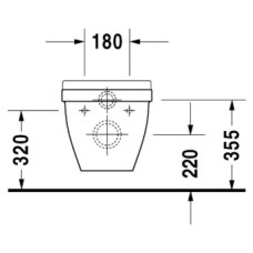 Подвесной унитаз Duravit Starck 3 2201090000
