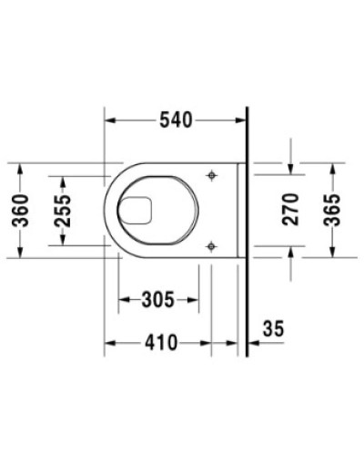 Подвесной унитаз Duravit Starck 3 2201090000