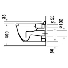 Подвесной унитаз Duravit Starck 3 2201090000