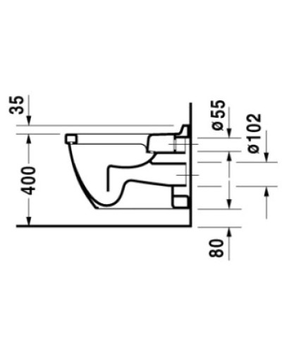 Подвесной унитаз Duravit Starck 3 2201090000