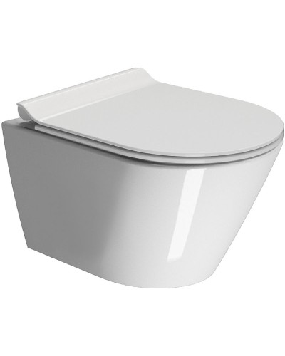 Унитаз GSI Kube X 55/F 941511 подвесной без сиденья