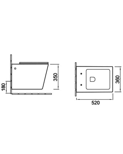 Унитаз SantiLine SL-5007MG подвесной Серый матовый с сиденьем Микролифт