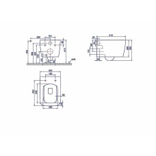 Унитаз Boheme Zen 967-WM подвесной без сиденья
