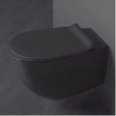 Унитаз Simas Vignoni VI18nero matt подвесной Черный матовый без сиденья