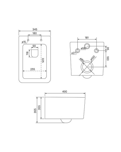 Унитаз Iddis Bridge BRIRDSEi25 подвесной с сиденьем Микролифт
