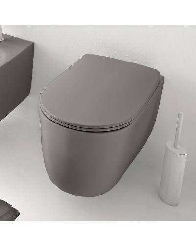 Унитаз Kerasan Nolita 531489 подвесной Ferro matt без сиденья