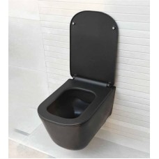 Унитаз Kerasan Tribeca 511431 подвесной Черный матовый без сиденья