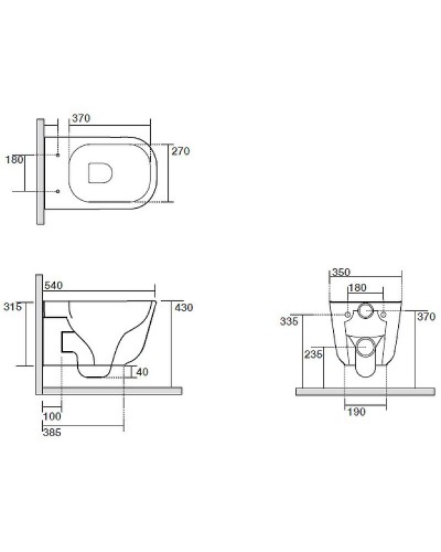 Унитаз Kerasan Tribeca 511481 подвесной Nocciola без сиденья