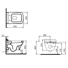 Унитаз Bocchi Firenze 1304-001-0128 подвесной без сиденья