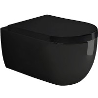 Унитаз Bocchi V-Tondo 1416-005-0129 подвесной Черный глянцевый без сиденья