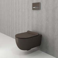 Унитаз Bocchi V-Tondo 1416-025-0129 подвесной Кофейный матовый без сиденья