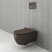 Унитаз Bocchi V-Tondo 1416-025-0129 подвесной Кофейный матовый без сиденья