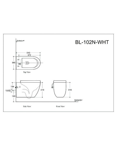 Унитаз Aquanet Cetus-W BL-104N-WHT 211908 подвесной с сиденьем Микролифт
