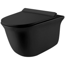 Унитаз Grossman GR-4412BMS подвесной Черный матовый с сиденьем Микролифт