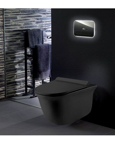 Унитаз Grossman GR-4412BMS подвесной Черный матовый с сиденьем Микролифт