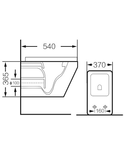 Унитаз Grossman GR-4440BMS подвесной Черный матовый с сиденьем Микролифт