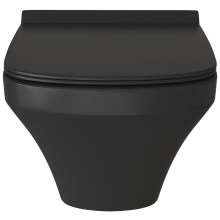 Унитаз Grossman GR-4440BMS подвесной Черный матовый с сиденьем Микролифт