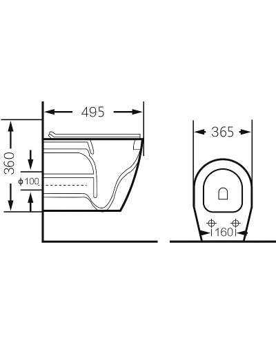 Унитаз Grossman GR-4459S подвесной с сиденьем Микролифт