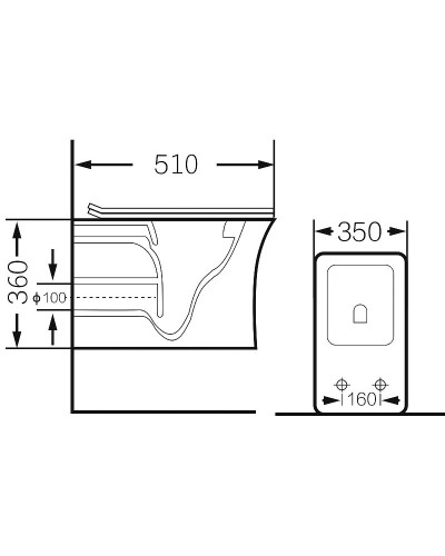 Унитаз Grossman GR-4461S подвесной с сиденьем Микролифт
